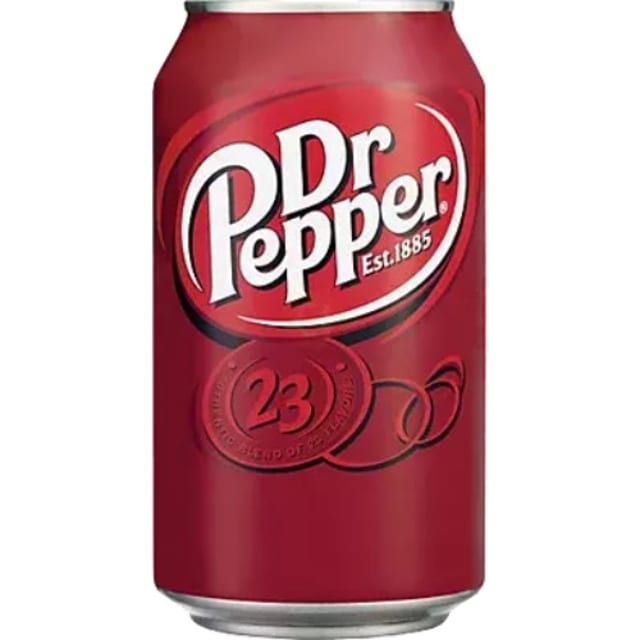 Dr Pepper 12oz Can.
