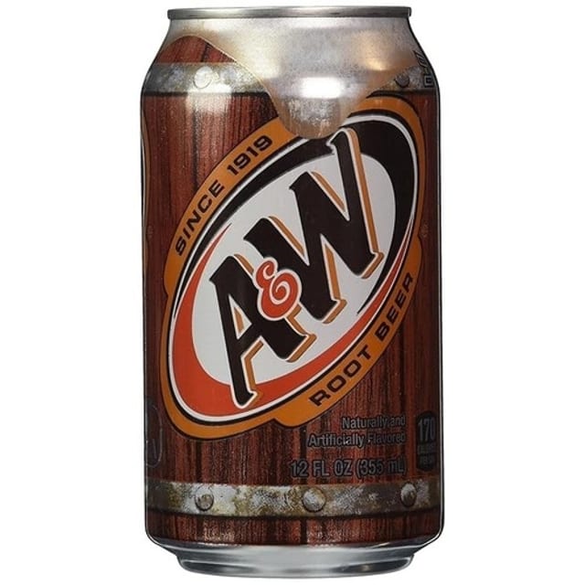 A&W Rootbeer 12oz Can.