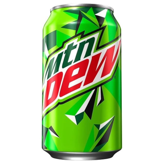 Mountain Dew 12oz Can.